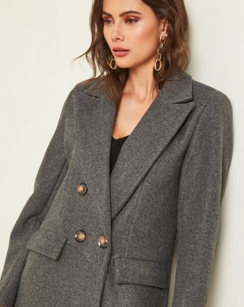 Manteau long Ava anthracite