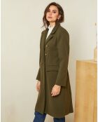 Manteau long Ava kaki