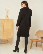 Manteau long Ava noir