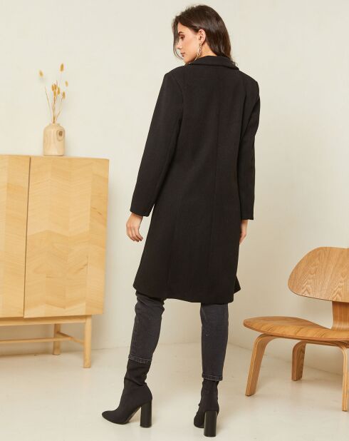 Manteau long Ava noir