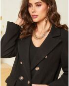Manteau long Ava noir
