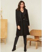 Manteau long Ava noir