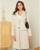 Manteau mi-long Alya beige
