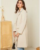 Manteau mi-long Alya beige
