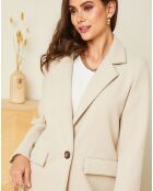 Manteau mi-long Alya beige