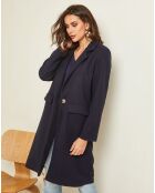 Manteau mi-long Alya marine