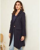 Manteau mi-long Alya marine