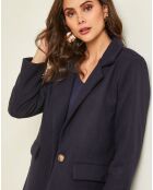 Manteau mi-long Alya marine