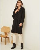 Manteau mi-long Alya noir
