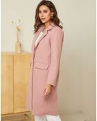 Manteau mi-long Alya rose