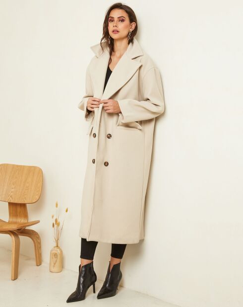 Manteau long Clara beige