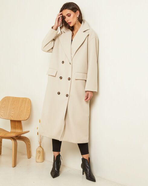 Manteau long Clara beige
