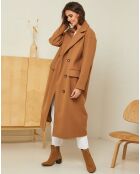 Manteau long Clara camel