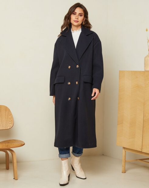 Manteau long Clara marine
