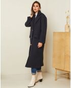 Manteau long Clara marine