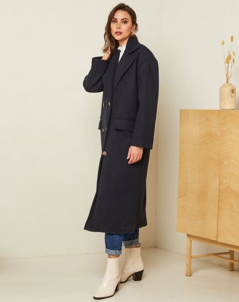 Manteau long Clara marine