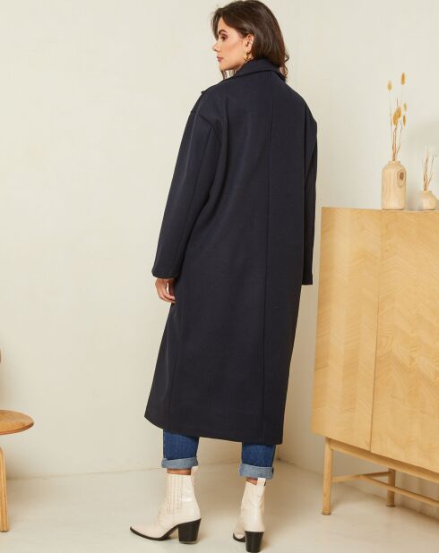 Manteau long Clara marine