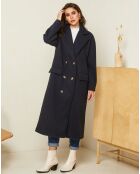 Manteau long Clara marine
