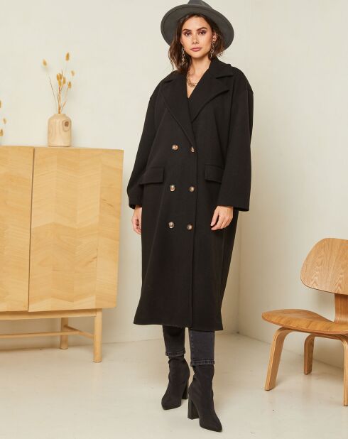 Manteau long Clara noir
