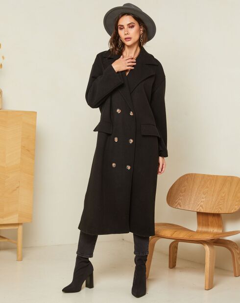 Manteau long Clara noir