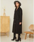 Manteau long Clara noir