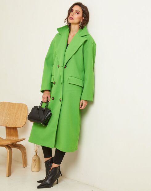 Manteau long Clara vert