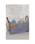 Corbeille grise - 33x20x18 cm