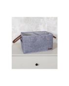 Corbeille grise - 33x20x18 cm