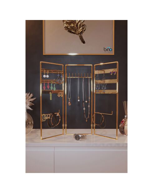Étagère à bijoux dorée - 40x45 cm