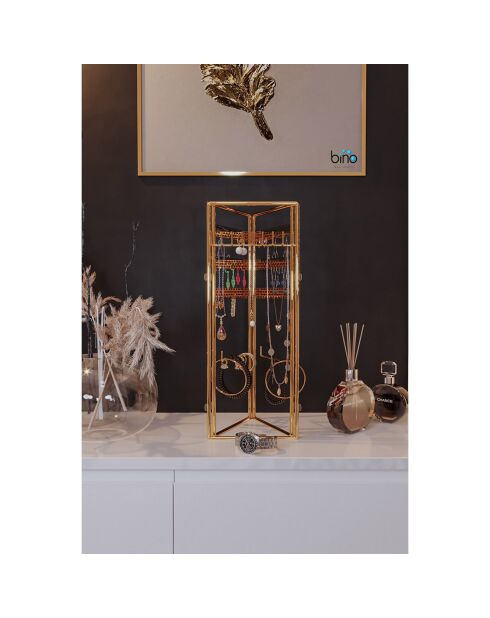 Étagère à bijoux dorée - 40x45 cm