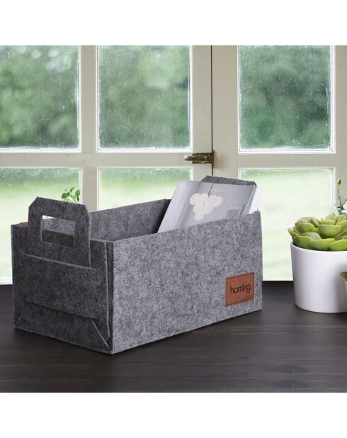 Organiseur de bureau gris - 30x20x15 cm