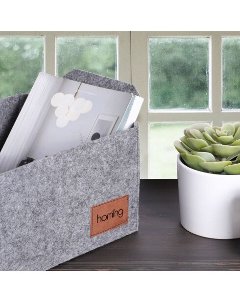 Organiseur de bureau gris - 30x20x15 cm