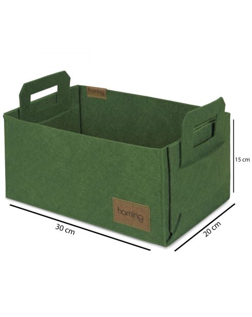 Organiseur de bureau vert - 30x20x15 cm