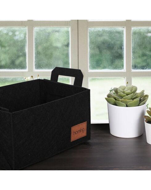 Organiseur de bureau noir - 30x20x15 cm