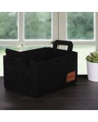 Organiseur de bureau noir - 30x20x15 cm