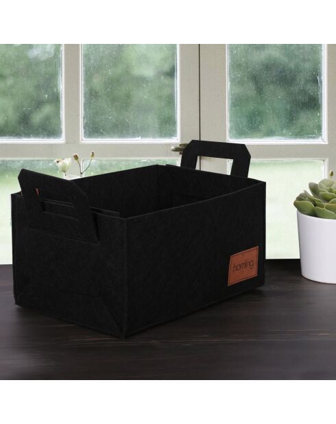Organiseur de bureau noir - 30x20x15 cm