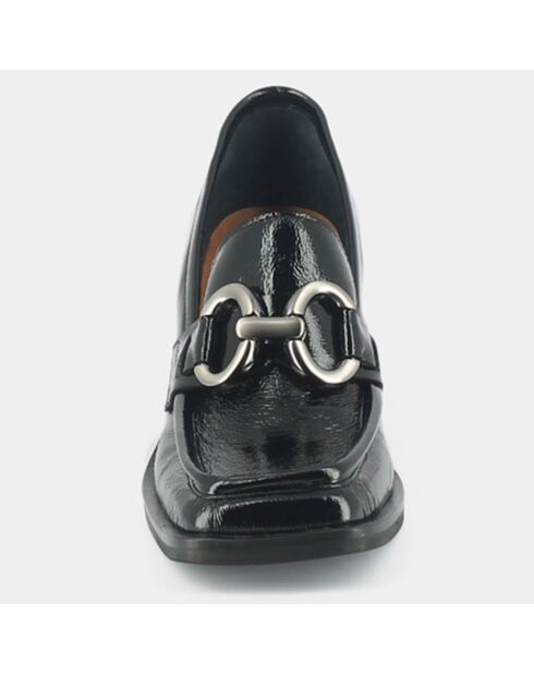 Mocassins en Cuir verni Djoba noires - Talon 6.5 cm