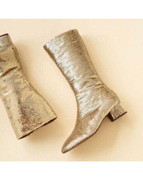 Bottes en Sequins Doremi platine