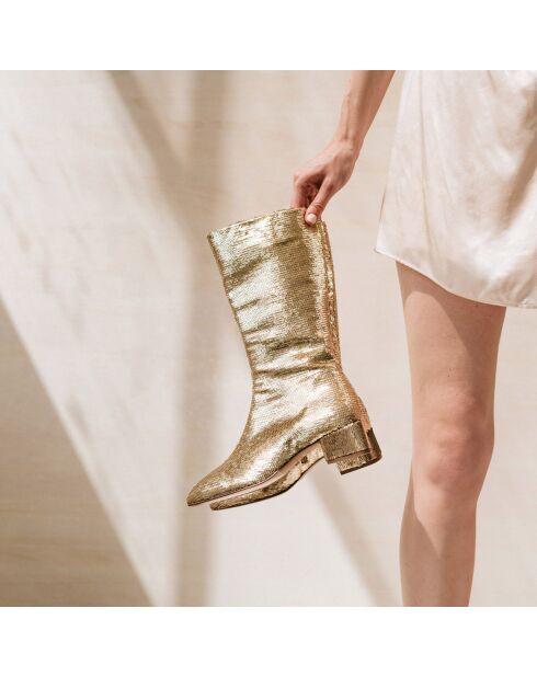 Bottes en Sequins Doremi platine