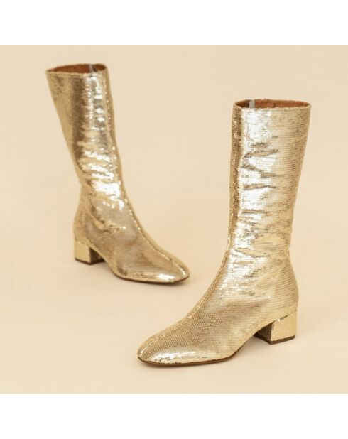 Bottes en Sequins Doremi platine