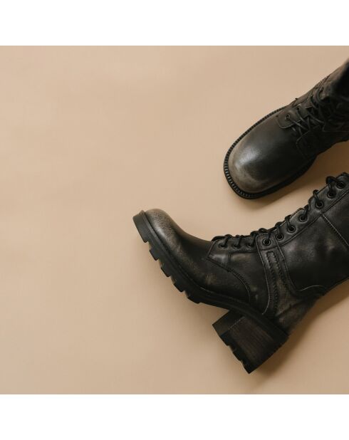 Boots en Cuir Randall grises - Talon 6.5 cm