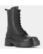 Boots en Cuir Ibras noires - Talon 5 cm