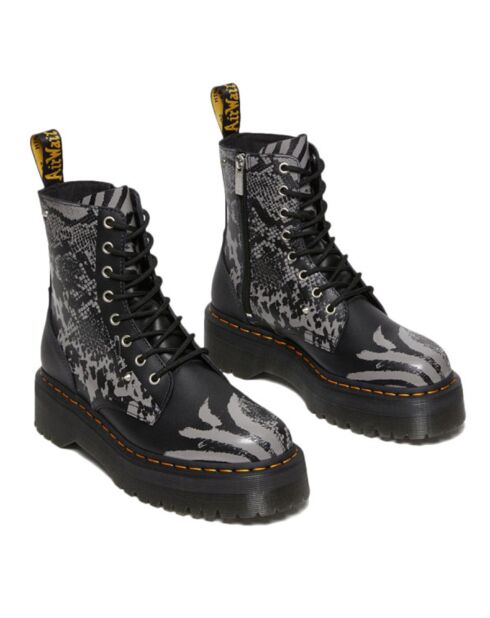 Boots en Cuir Jadon noir/gris