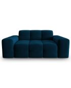 Sofá Kendal de 2 plazas de terciopelo azul marino - 156x103x79 cm