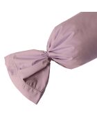 Taie de traversin 100% Satin de coton violet ice