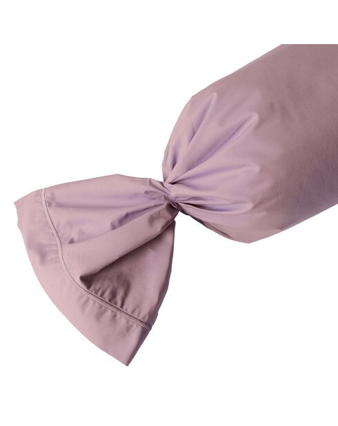 Taie de traversin 100% Satin de coton violet ice