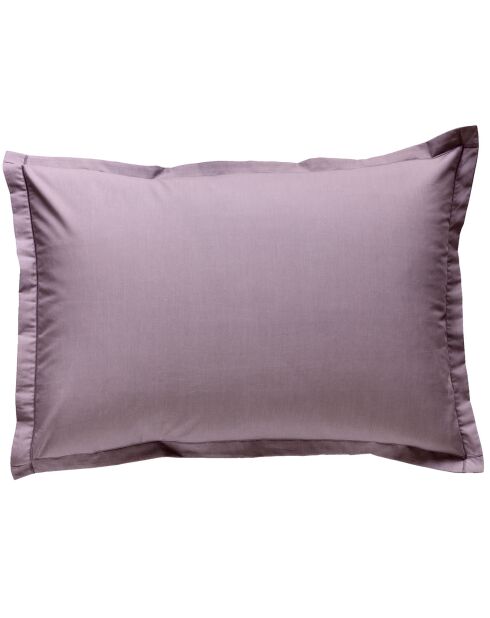 Taie d'oreiller 100% Satin de coton violet ice