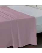 Drap plat 100% Satin de coton violet ice