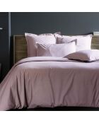 Housse de couette 100% satin de coton violet ice