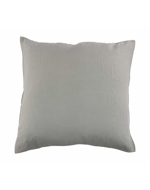 Taie d'oreiller 100% Gaze de coton gris perle